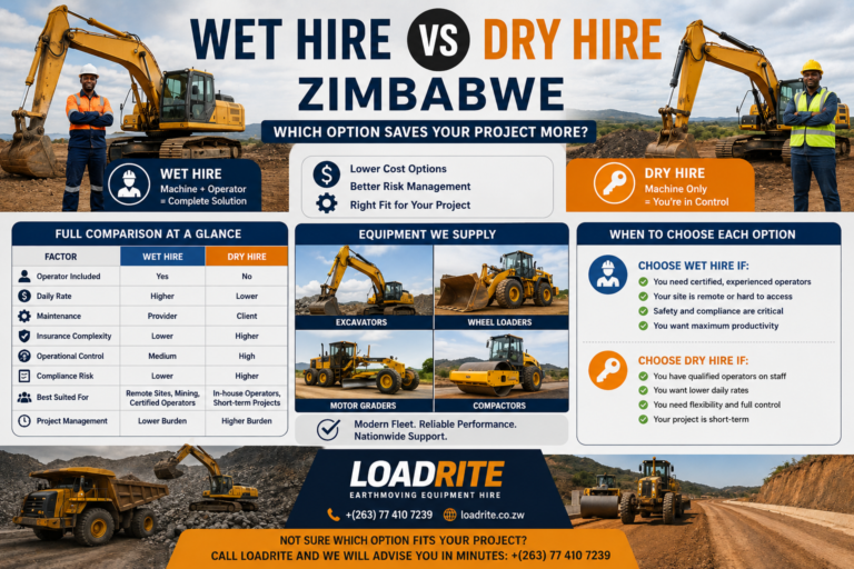 Wet Hire vs Dry Hire Zimbabwe: Which Option Saves Your Project More?